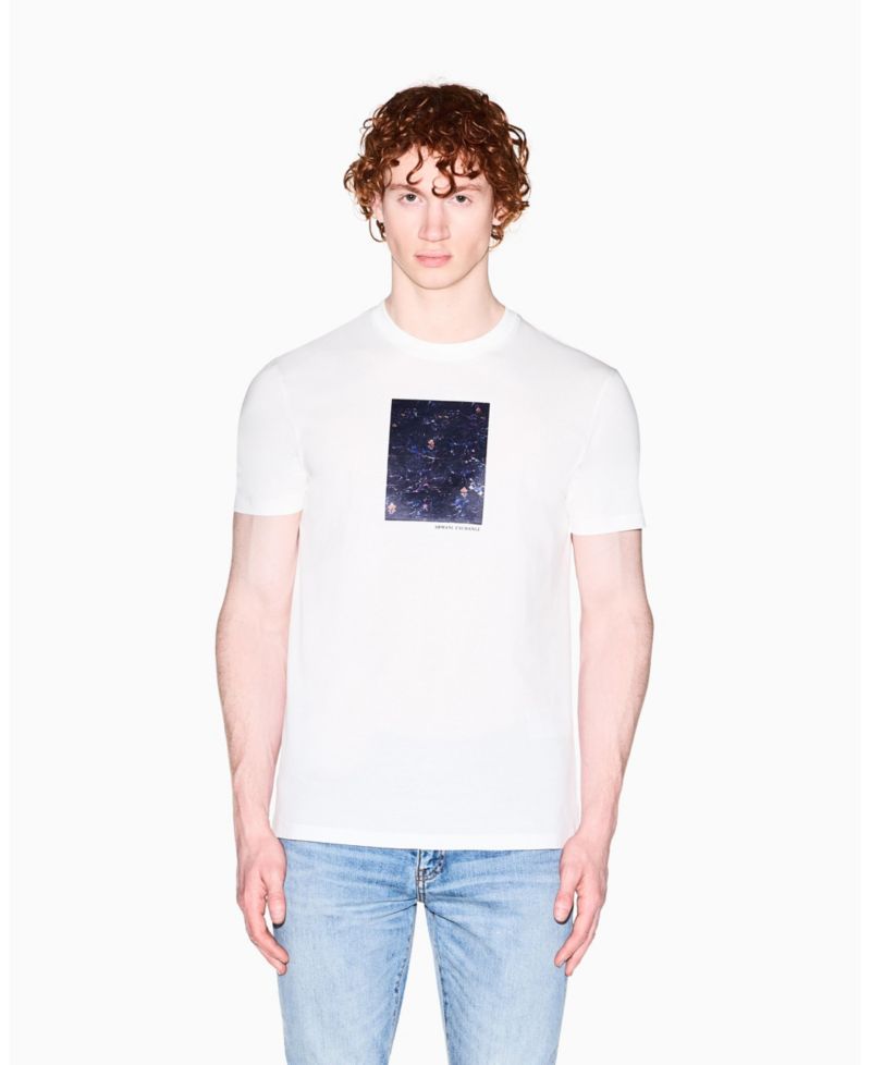 Men's Short Sleeve Floral Box T-Shirt