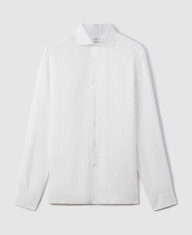 Men's Ruban Linen Button-Through Shirt