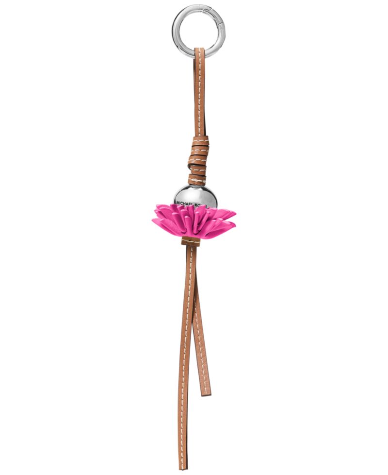 Leather Flower Burst Charm