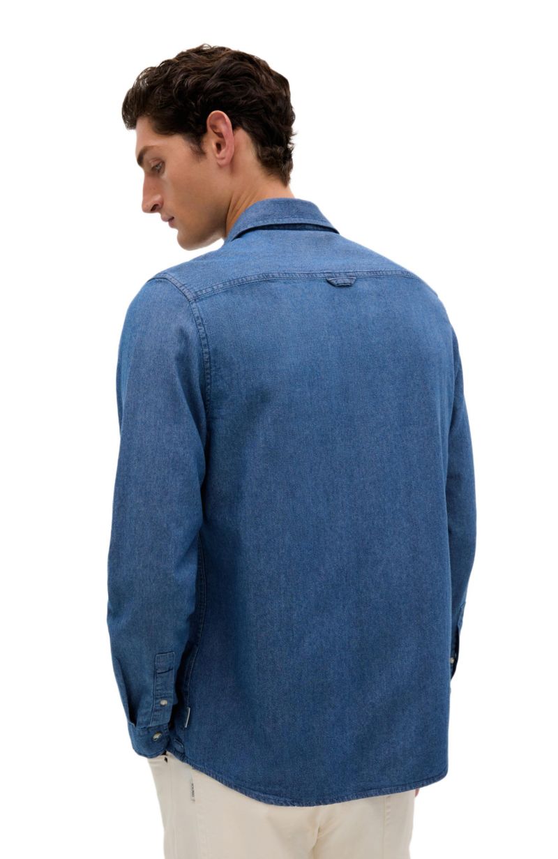 Men's Coastal Denim Pockets Shirt