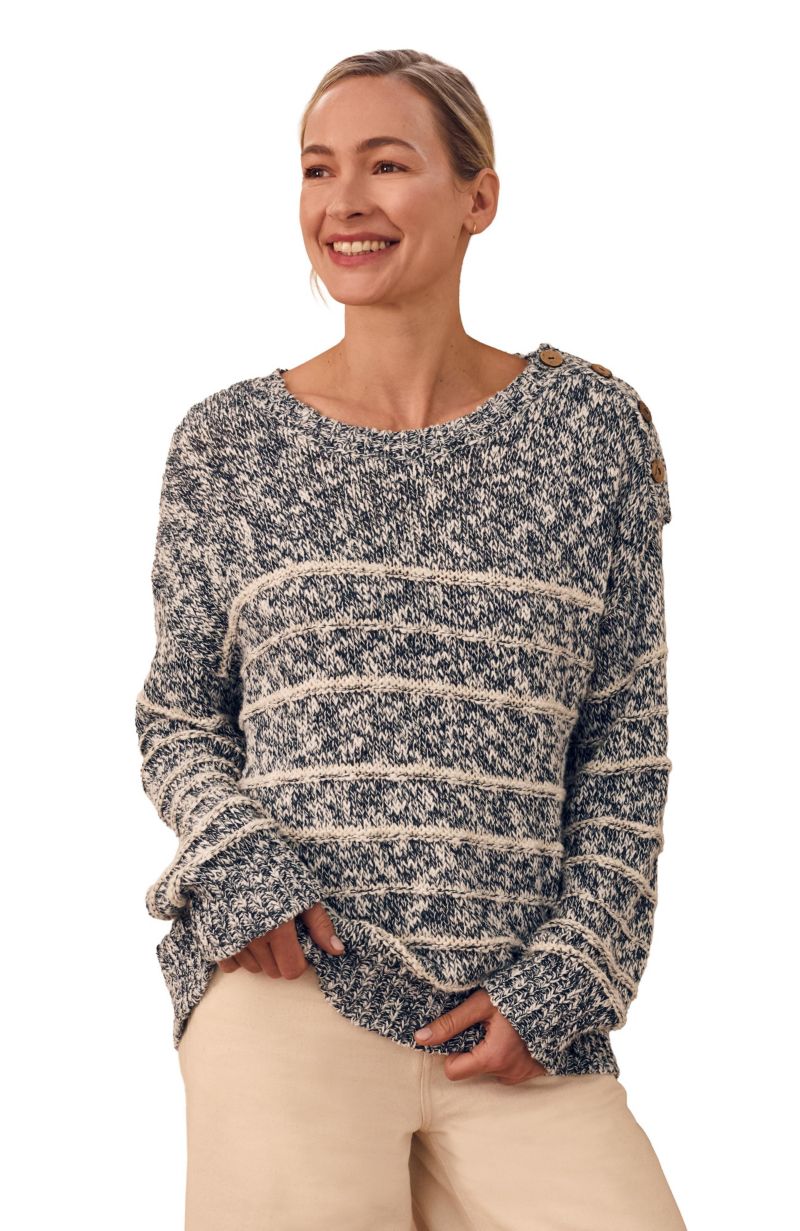 Women's Linen Cotton Breton Sweater