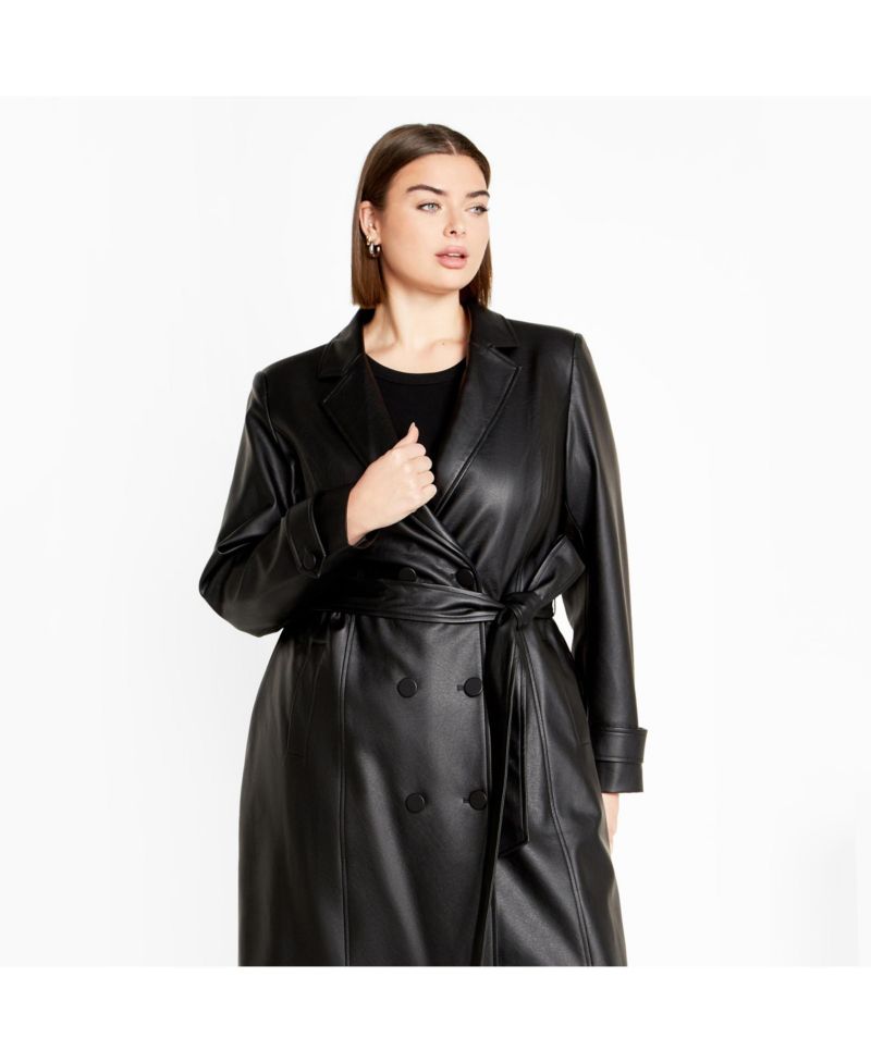 Plus Size Phylis Trench Coat