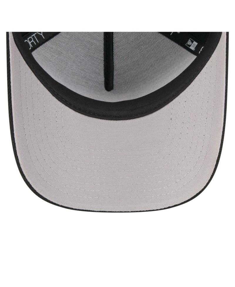 Big Boys and Girls Black Pittsburgh Pirates Cooperstown Logo 9FORTY A-Frame Adjustable Hat