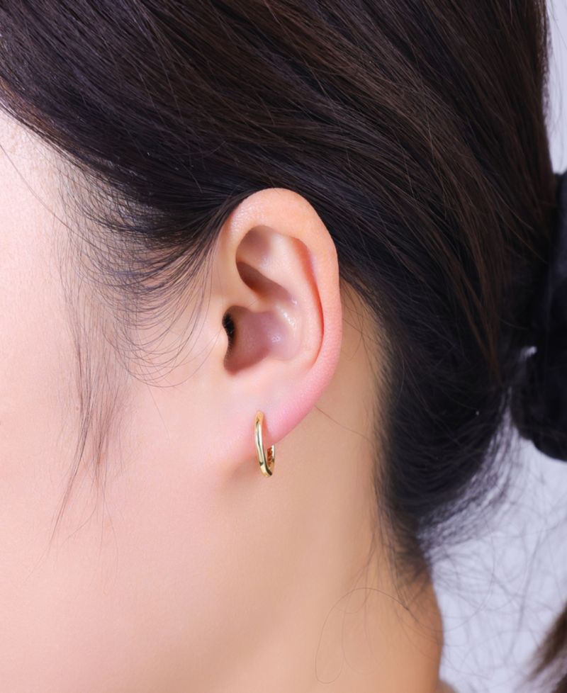 Cubic Zirconia and Freshwater Mother of Pearl Endless Hoop Earrings Set