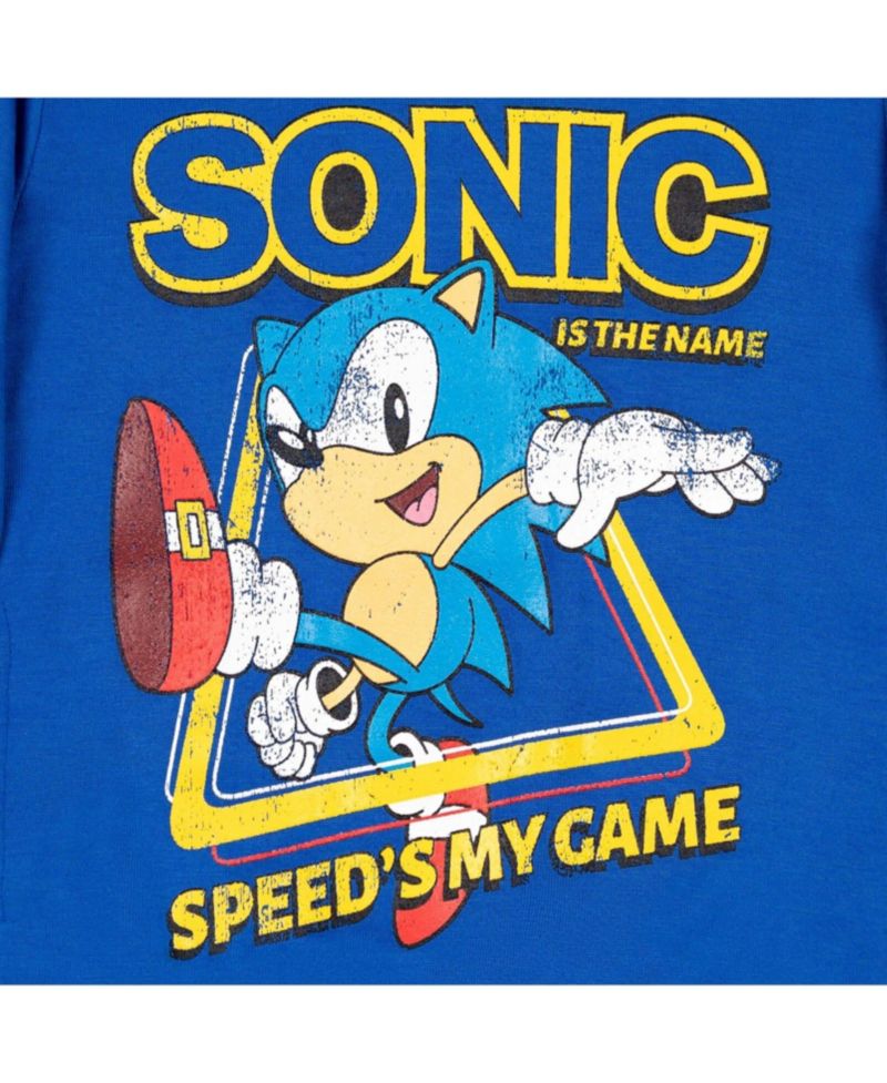 Little Boys Sonic the Hedgehog Tails Knuckles Hoodie to