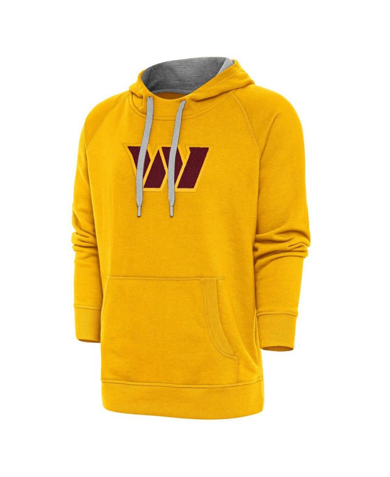 Men's Gold Washington Commanders Victory Chenille Pullover Hoodie