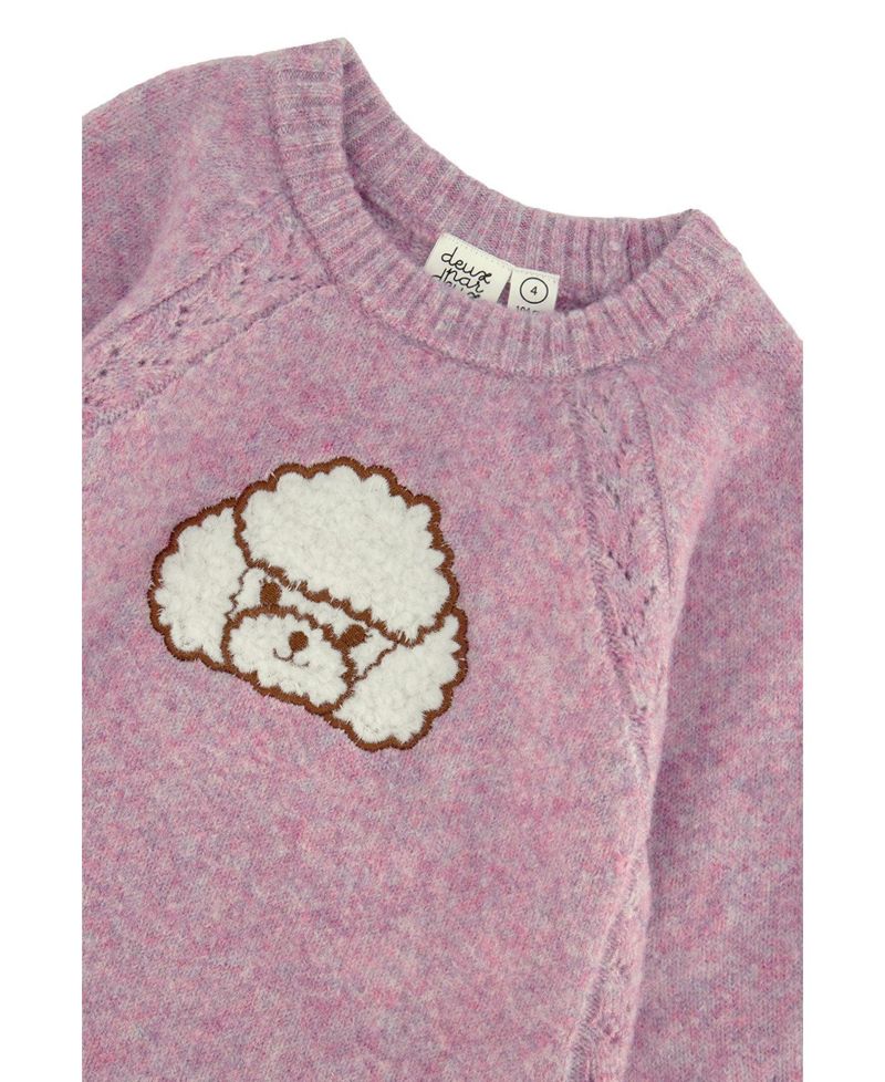 Little Girls (7-12) Poodle Knit Dress