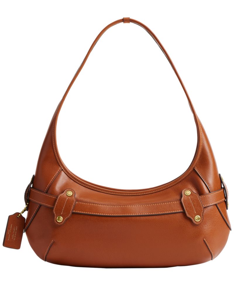 Belted Ergo Leather Medium Shoulder Bag
