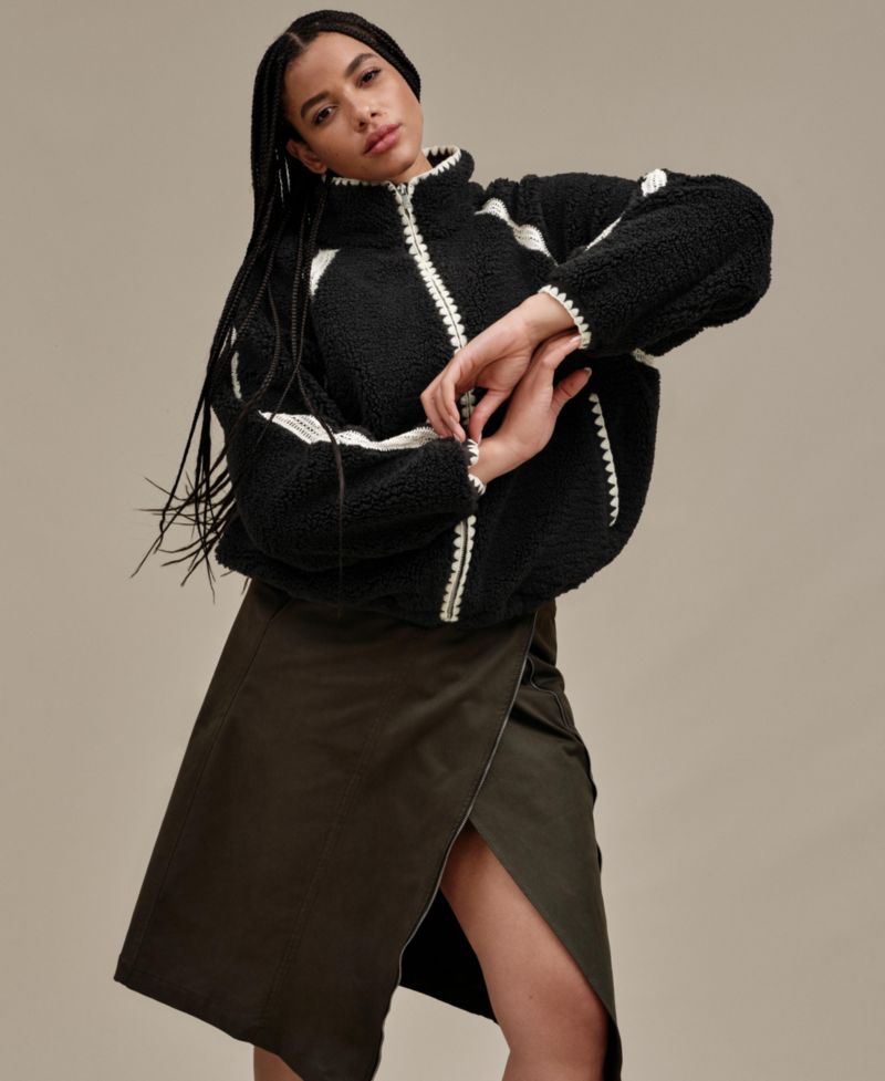Women's Nikia Crochet Fluff Jacket