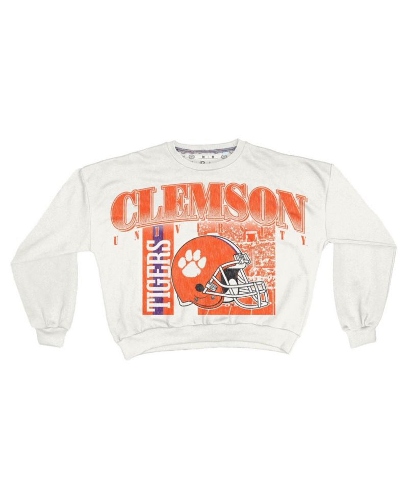 Women's Clemson Tigers Janice Oversized Retro Sweatshirt