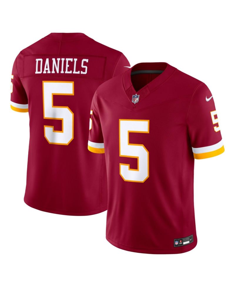Men's Jayden Daniels Burgundy Washington Commanders Vapor F.U.S.E. Stitched Limited Jersey