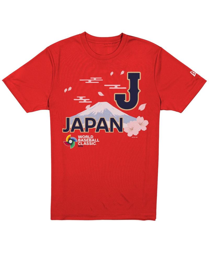 Men's Red Japan Baseball 2026 World Baseball Classic Country T-Shirt