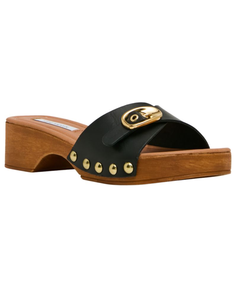 Women's Fredi Wooden Slip-On Slide Sandals