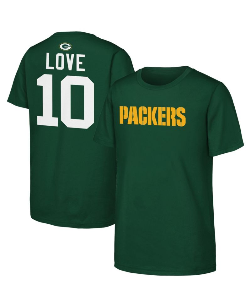 Boys' and Girls' Green Bay Packers Jordan Love Name Number T-Shirt