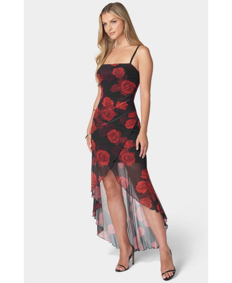 Women's Hi-Low Hem Wrap Tube Dress