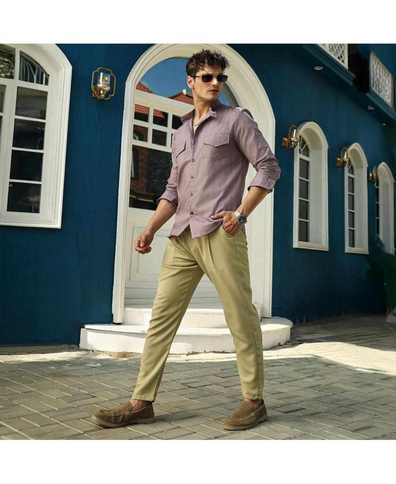 Men's Lime Green Chino Trousers