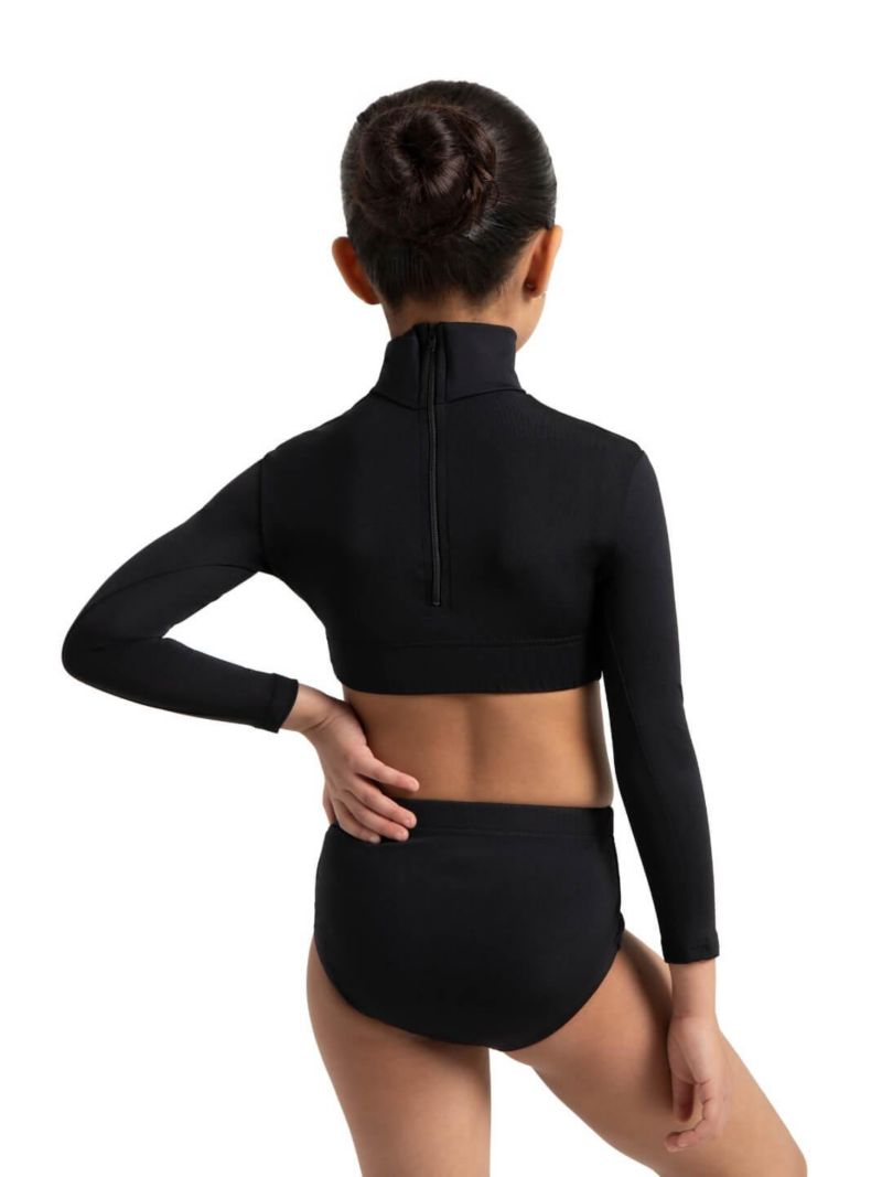 Girls Turtleneck Long Sleeve Top