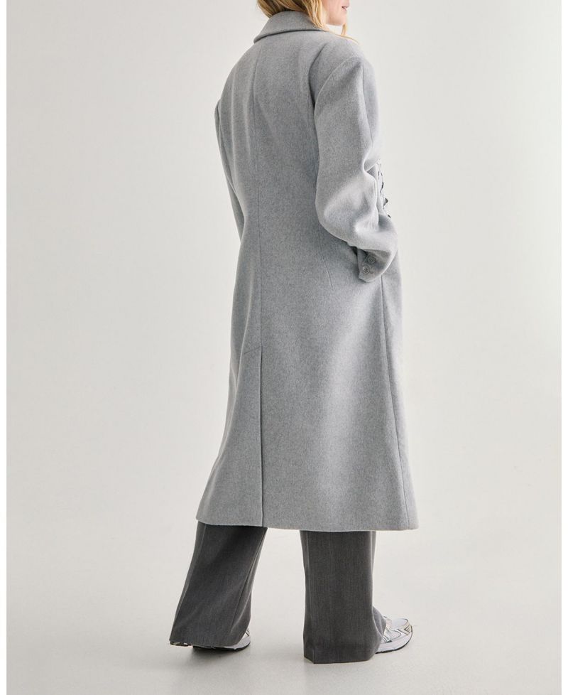 Premium Corseted Detail Maxi Coat