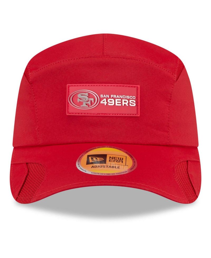 Men's Scarlet San Francisco 49ers 2025 Sideline Runner Adjustable Hat