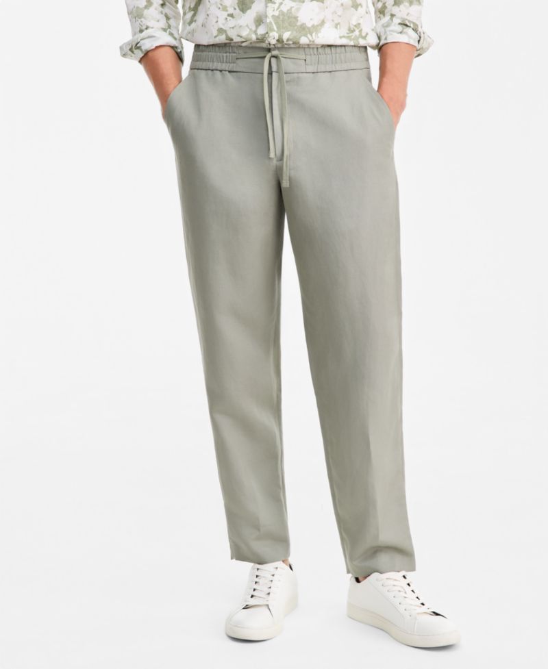 Men's Lightweight Linen Drawstring Pants