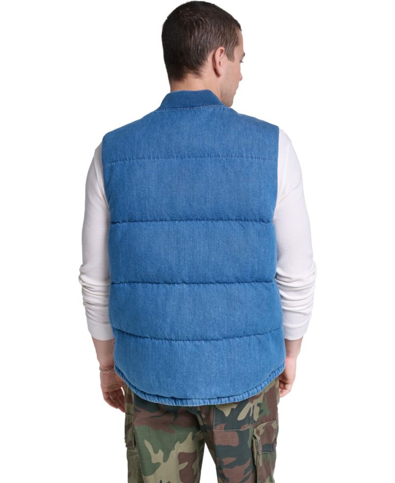Men's Quilted Denim Classic-Fit Vest