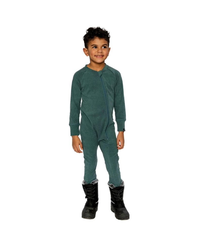 Baby Unisex 6M TO 24M One Piece Thermal Underwear Sage