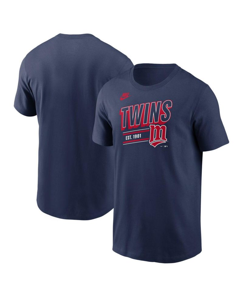 Men's Navy Minnesota Twins Cooperstown Collection Retro T-Shirt