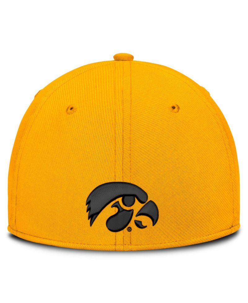 Men's Gold Iowa Hawkeyes Game Day Rise Swooshflex Hat