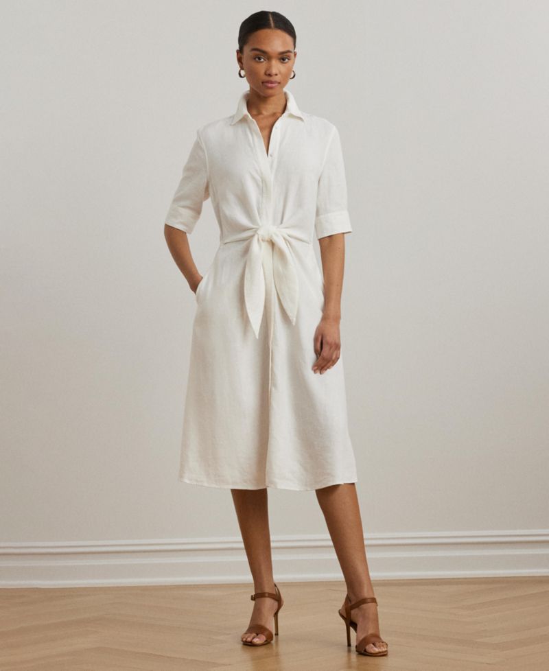 100% Linen Shirt Dress