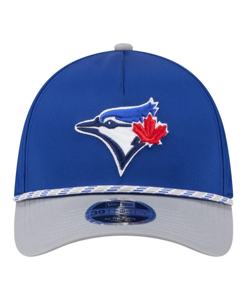 Men's Royal/Grey Toronto Blue Jays Rope M-Crown A-Frame 39THIRTY Flex Hat