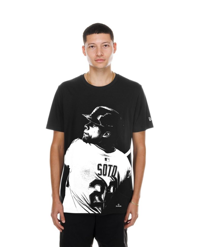 Men's Juan Soto Black New York Mets Oversized Graphic T-Shirt