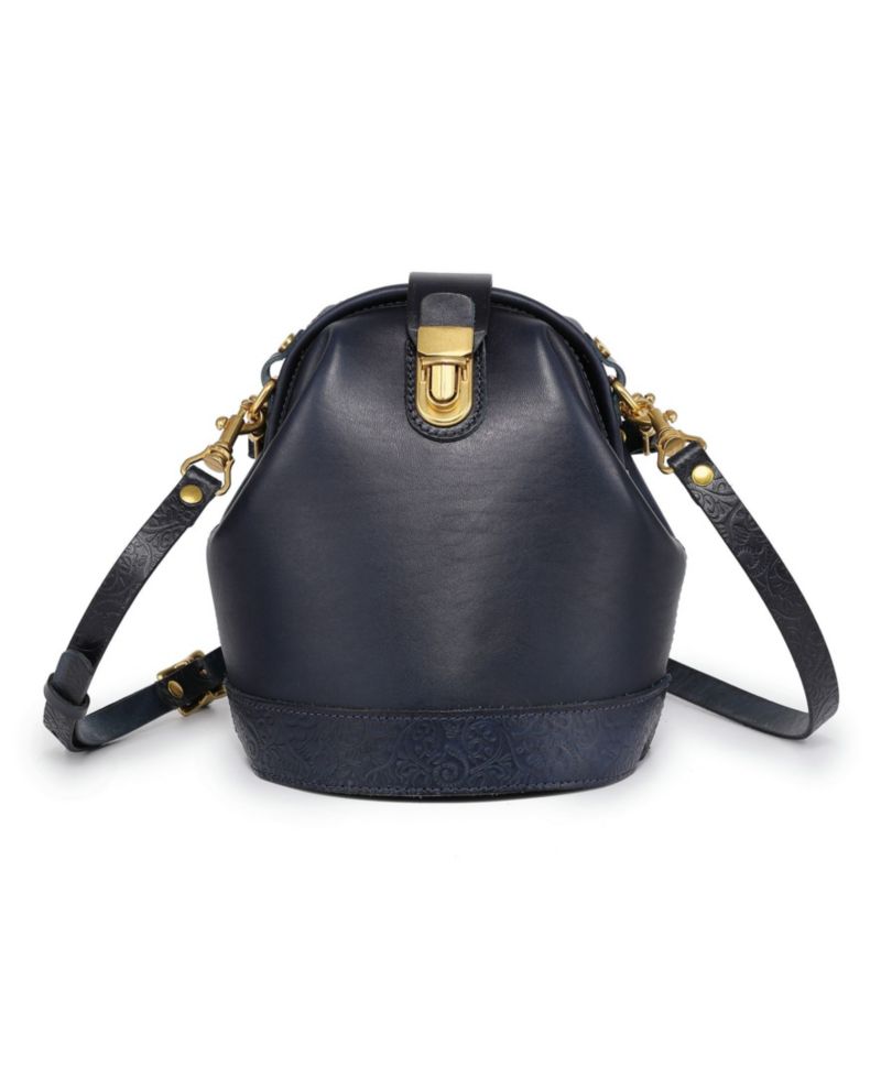 Doctor Mini Leather Bucket Crossbody Bag