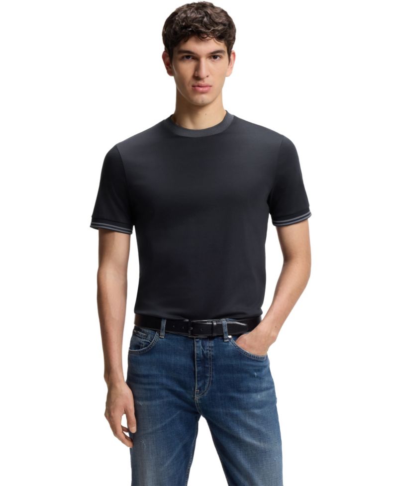 Men's Mercerized-Cotton Slim-Fit T-Shirt