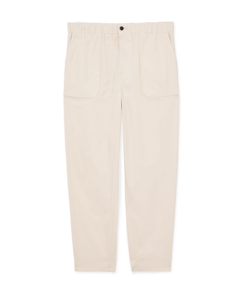 Men's Snap Stretch Tapered-Fit Cotton-Blend Casual Pants