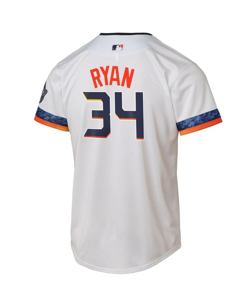Big Boys and Girls Nolan Ryan White Houston Astros 2025 City Connect Limited Player Jersey
