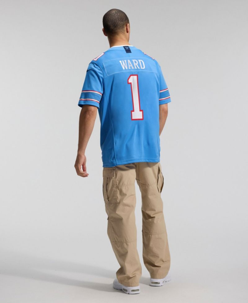 Men's Cameron Ward Light Blue Tennessee Titans Vapor F.U.S.E. Stitched Limited Jersey
