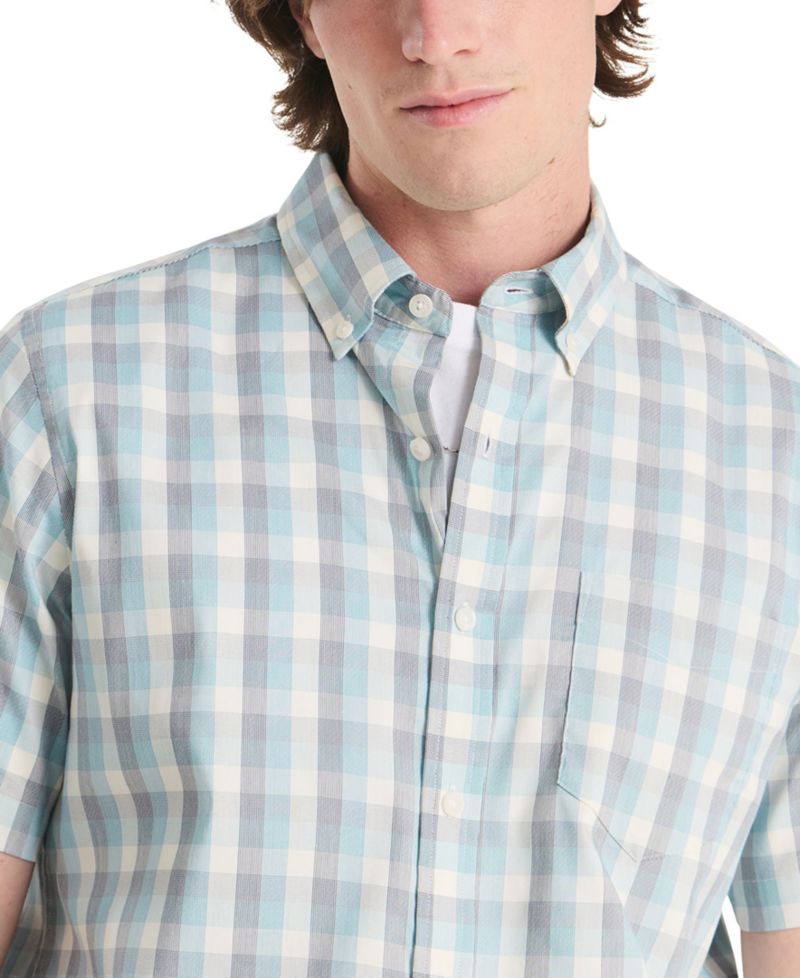 Men's Plaid Short-Sleeve Shirt