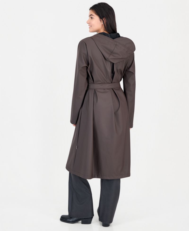 Women's Waterproof A-Line Belted Raincoat