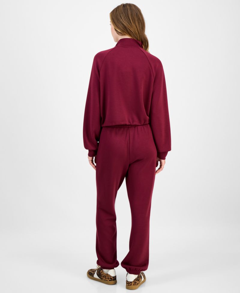 Juniors' Half-Zip Scuba Sweatshirt