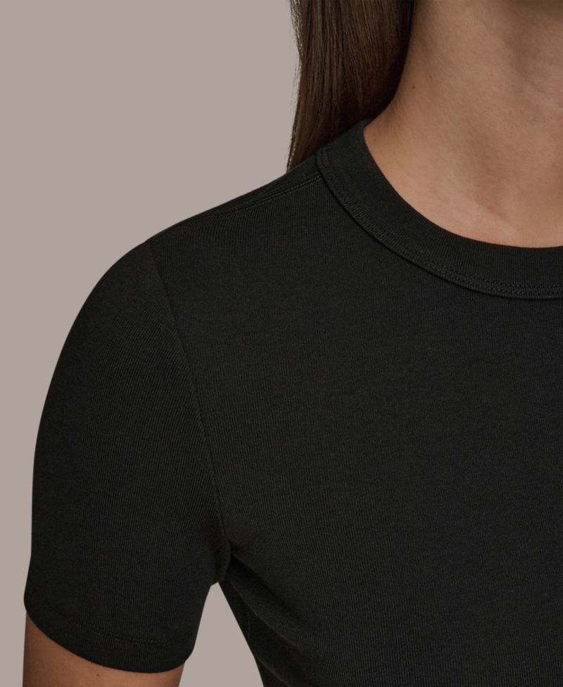 Women's Rib Short-Sleeve Crewneck T-Shirt
