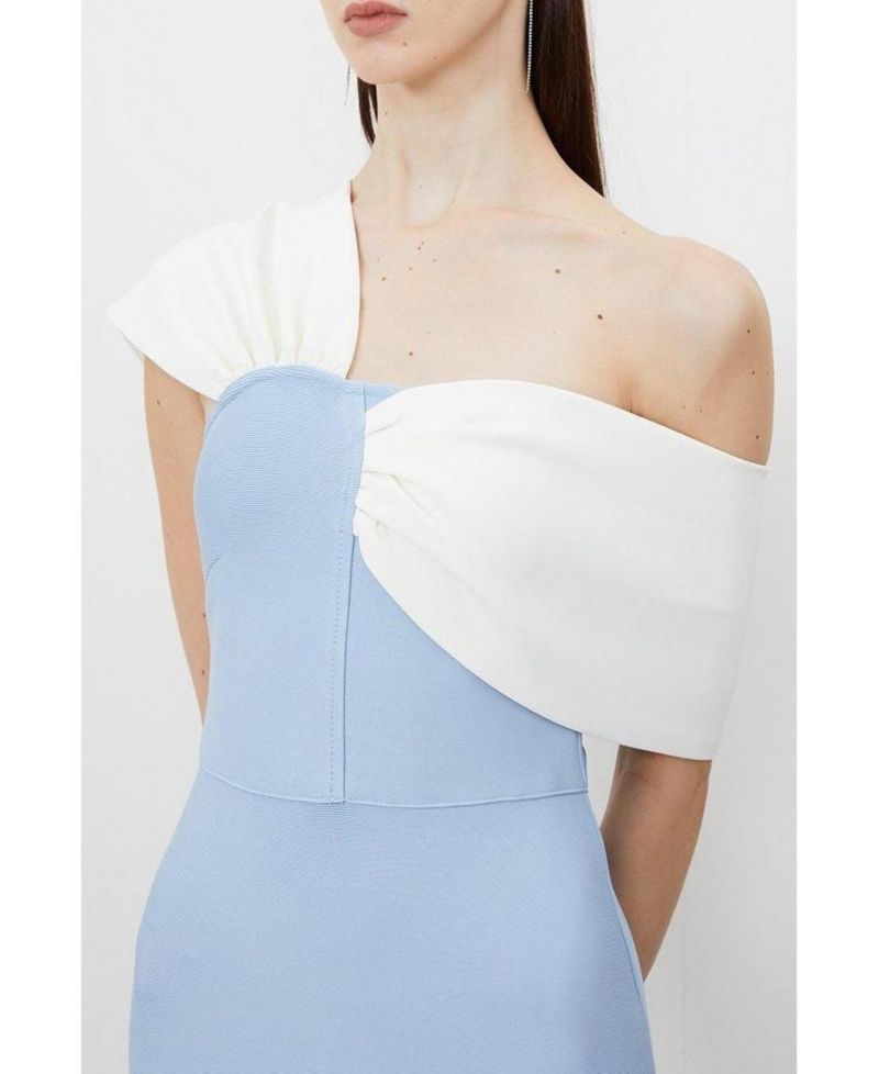 Women's Figure Form Asymmetric Midi Dress