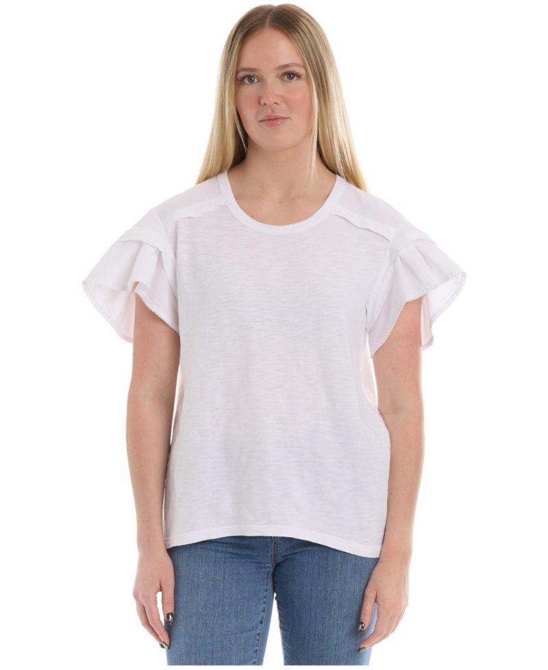 Women's Ruffle Short Sleeve Tee