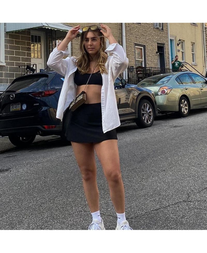 Women's Chlorine Resistant High Waisted Mini Swim Skirt With Shorts