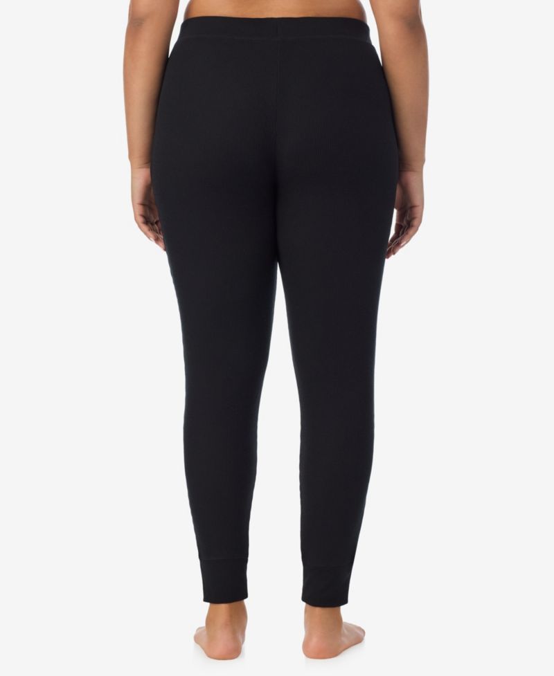 Plus Size Thermal Waffle-Knit Leggings