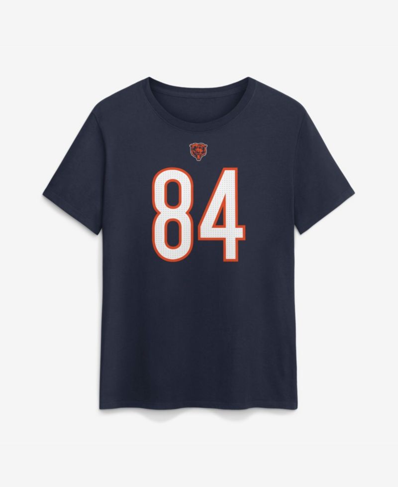 Women's Colston Loveland Navy Chicago Bears Name & Number T-Shirt
