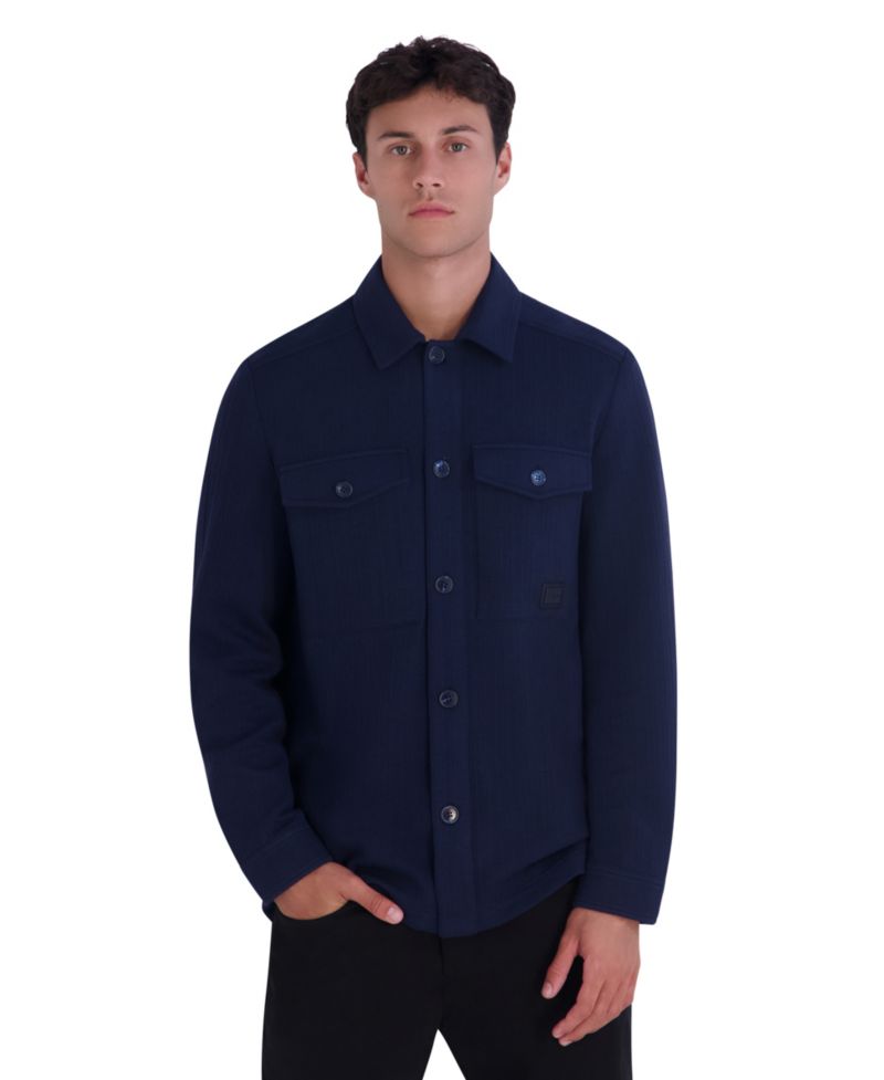 Men's Pique Shirt Jacket