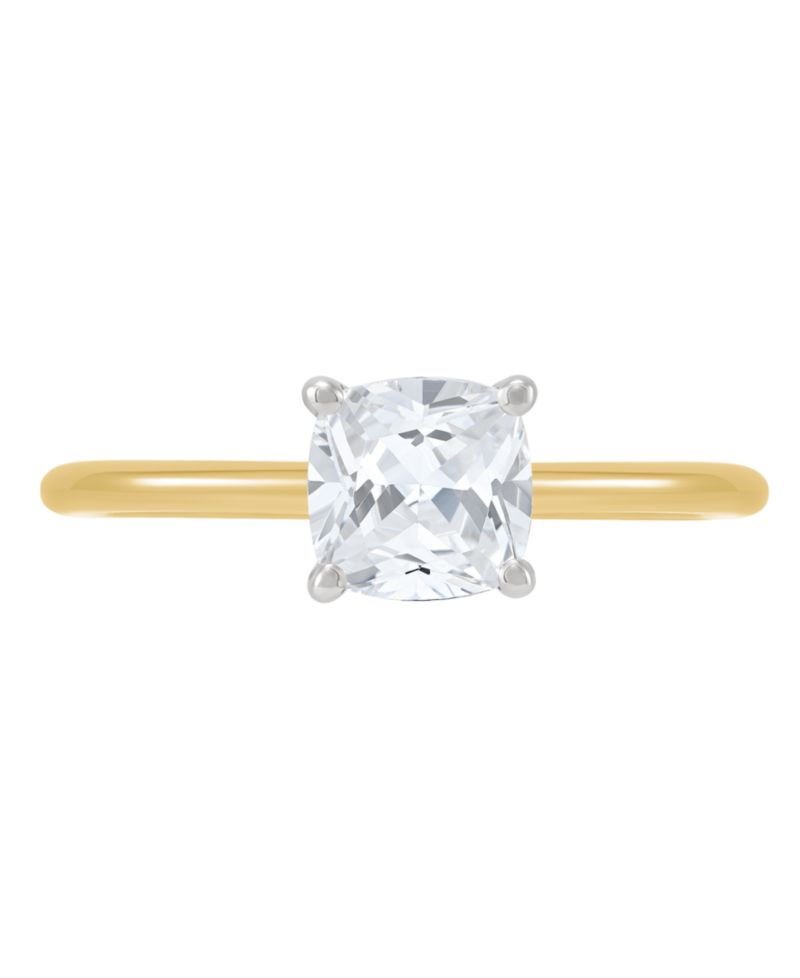IGI Certified Lab Grown Diamond Solitaire Engagement Ring (1-1/2 ct. t.w.) in 14k White Gold or 14k Two Tone Gold