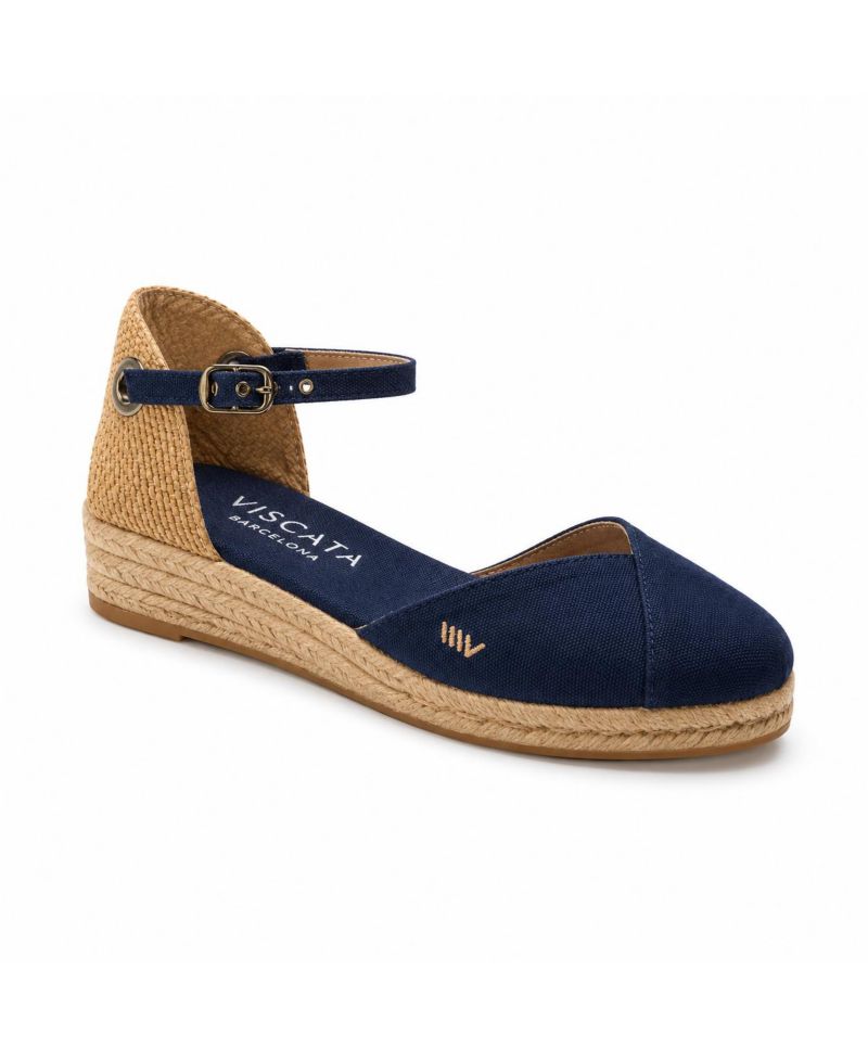 Women's Pubol Canvas Espadrille Wedges Ankle Strap