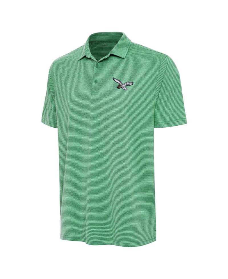 Men's Heather Kelly Green Philadelphia Eagles Scheme Polo Shirt