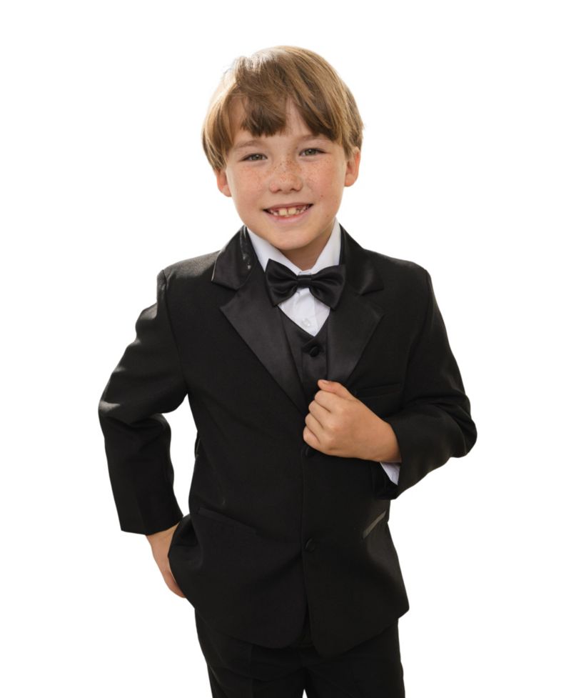 Big Boys Bond 5-Piece Shirt, Bowtie, Jacket, Vest and Pants Tuxedo Set